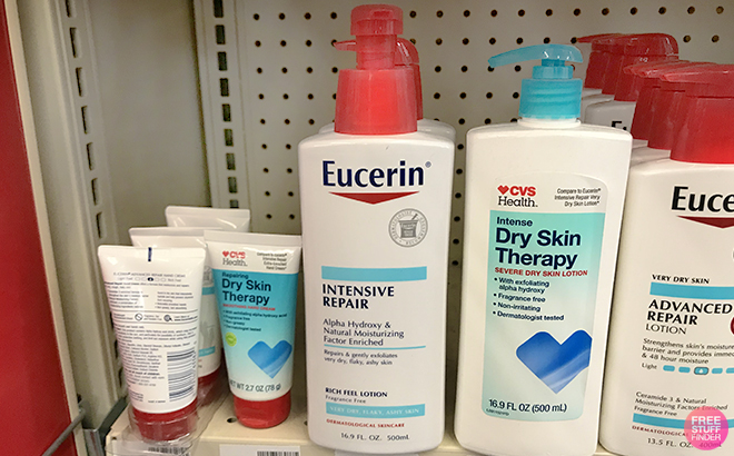 Eucerin Intensive Repair Body Lotion on the shelves
