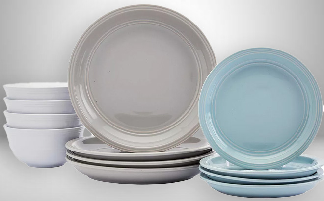 Farmhouse Multicolor 12 Piece Dinnerware Set