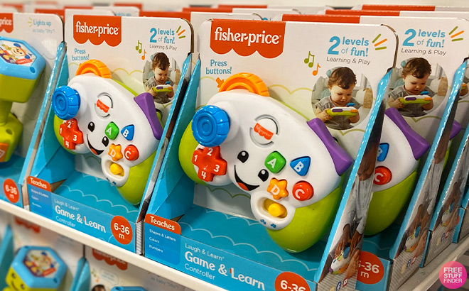 Fisher Price Laugh Learn Controllers in a Store