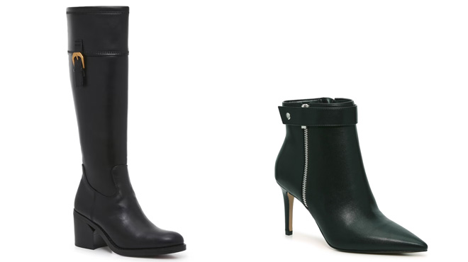 Franco Sarto Adabella Boot on The Left and No 6 Lallani Bootie on The Right