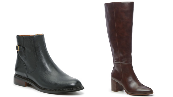 Franco Sarto Hansa Bootie on The Left and Kelly Katie Lana Boot on The Right