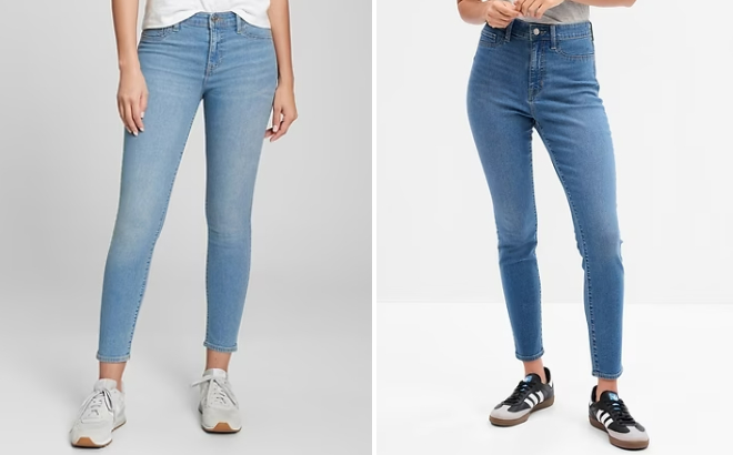 GAP Factory Mid Rise and High Rise Favorite Ankle Jeggings