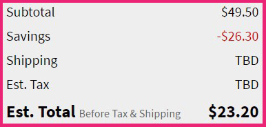 GAP Wireless Bra Order Summary