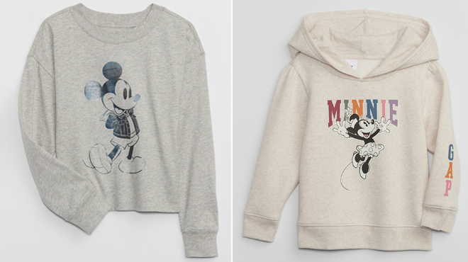 Gap Kids Disney Relaxed Graphic T Shirt and Gap baby Disney Minnie Mouse Graphic Hoodie