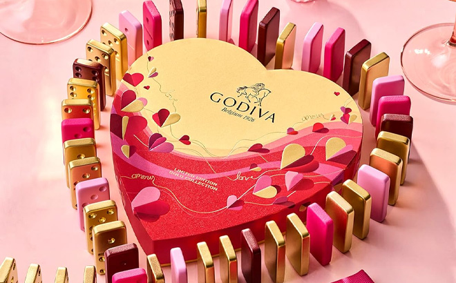 Godiva Valentines Day Heart Assorted Chocolate Gift Box