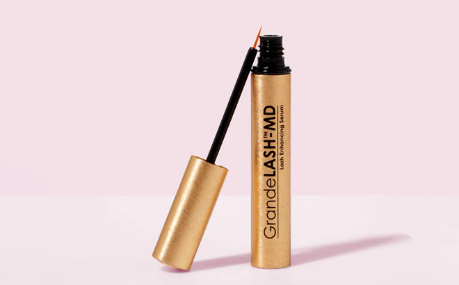 GrandeLASH MD on a Pink Background