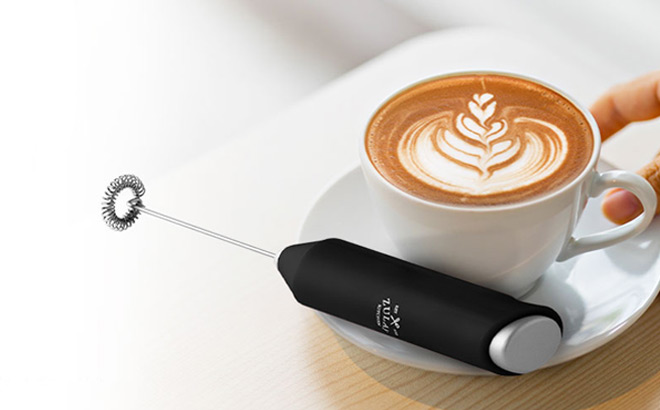 Handheld Milk Frother Alpha Black