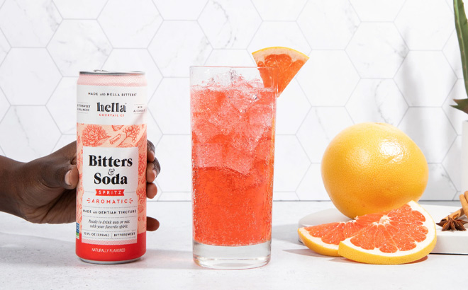 Hella Bitters Soda on the Table