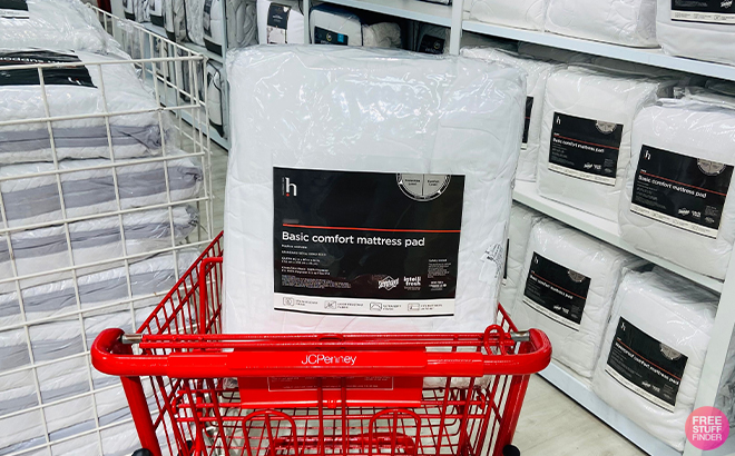 Home Expressions Basic Comfort Classic Plus Twin Mattress Pad in a Cart at JCPenney