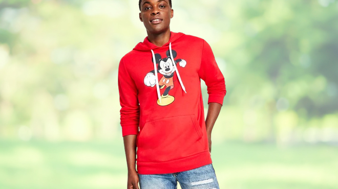 Hybrid Mickey Mens Graphic Hoodie