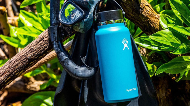 Hydro Flask Wide Mouth Vacuum Water Bottle with Flex Cap in Laguna