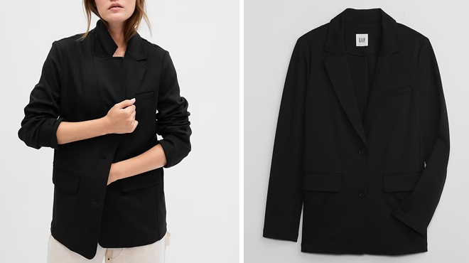 Images of GAP Factory Womens Relaxed Ponte Blazer