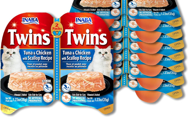 Inaba Twins Shredded Cat Food