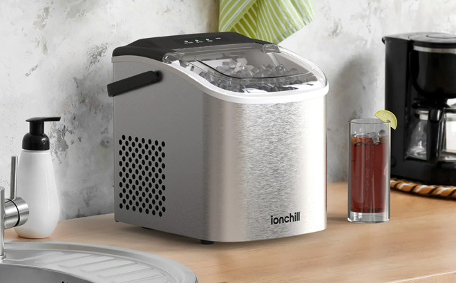 Ionchill Quick Cube Ice Machine on the Table