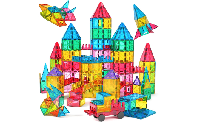 Jasonwell Magnetic Tiles 65 Piece Set Jasonwell Magnetic Tiles 65 Piece Set