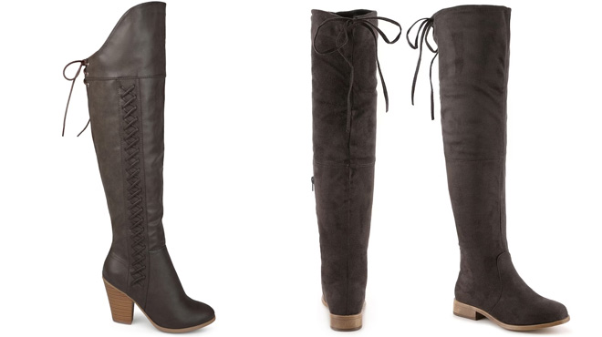 Journee Collection Spritz Wide Calf Over The Knee Boots
