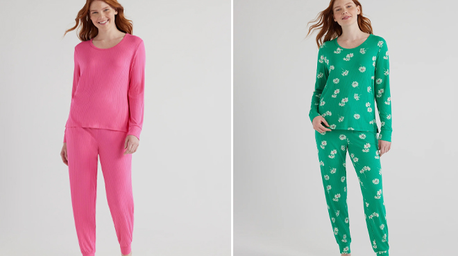 Joyspun Womens Ribbed Pajama Set Joyspun Womens Ribbed Pajama Set