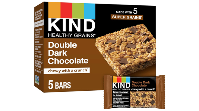 KIND Healthy Grains Bars 5 Count in Double Dark Chocolate Flavor KIND Healthy Grains Bars 5 Count in Double Dark Chocolate Flavor