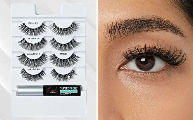 KISS Lash Couture LuXtensions Holiday Multipack 4 Pairs Black Lash Glue KISS Lash Couture LuXtensions Holiday Multipack 4 Pairs Black Lash Glue