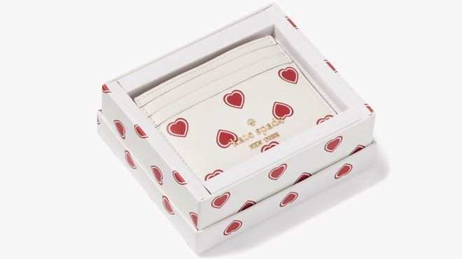 Kate Spade Heartfelt Boxed Small Slim Card Holder