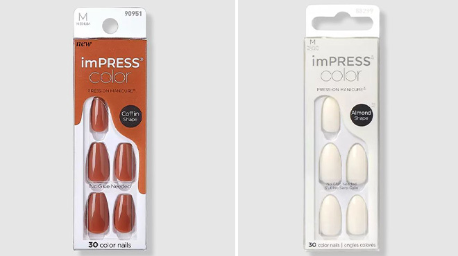 Kiss imPRESS Solid Color Medium Press On Nails