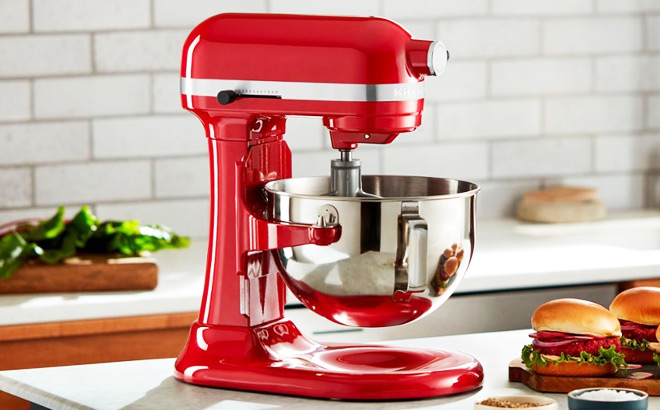 KitchenAid 5 5 Quart Stand Mixer Red