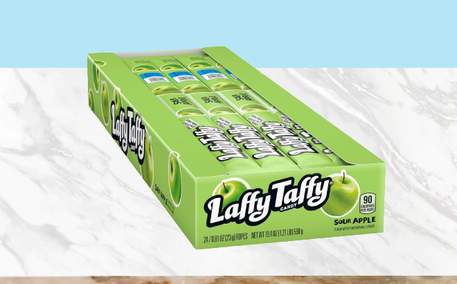 Laffy Taffy Rope Candy 24 Pack Sour Apple Flavor