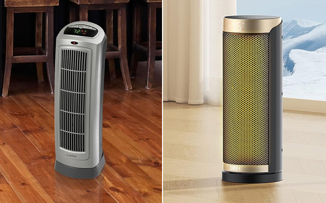 Lasko Ceramic Tower Space Heater with Remote