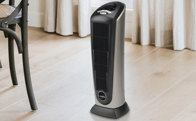 Lasko Oscillating Ceramic Tower Space Heater with Remote