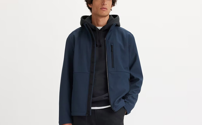 Levis Soft Shell Stand Collar Jacket