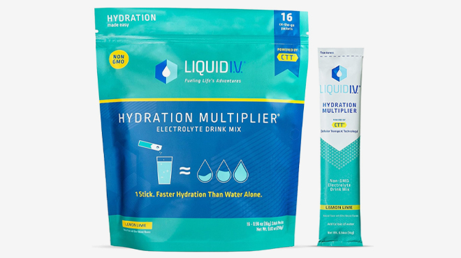Liquid I V Hydration Multiplier 16 Pack lemon lime flavor 1