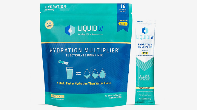 Liquid I V Hydration Multiplier 16 Pack pina colada flavor