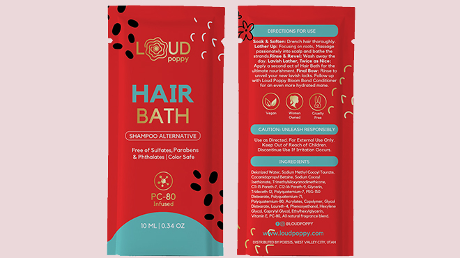 Loud Poppy Hair Bath 10 ml Sample