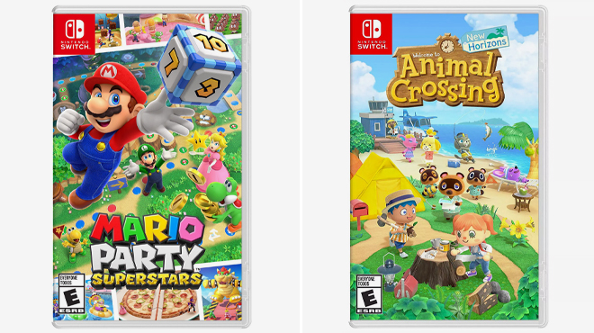 Mario Party Superstars and Animal Crossing New Horizons Game