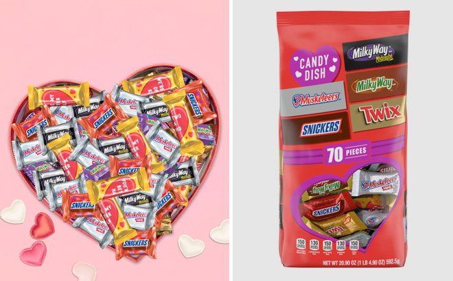 Mars Valentines Candy 70 Piece Assorted Bag