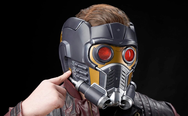 Marvel Legends Series Star Lord Premium Electronic Roleplay Helmet with Light and Sound FX Marvel Legends Series Star Lord Premium Electronic Roleplay Helmet with Light and Sound FX