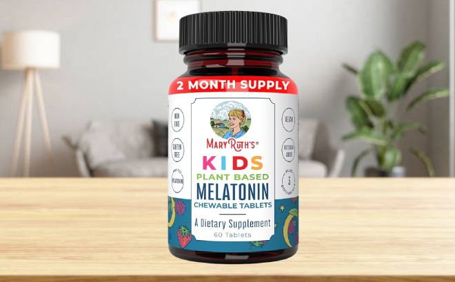 MaryRuths 2 Month Supply Kids Melatonin Chewable Tablets