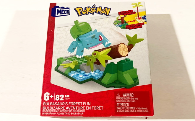 Mega Pokemon Bulbasaur Forest Fun 82 Piece Building Set