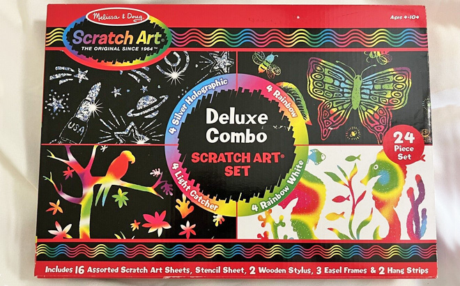 Melissa Doug Deluxe Combo Scratch Art Set Melissa Doug Deluxe Combo Scratch Art Set