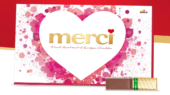 Merci Finest Valentines Day Assorted Chocolate Candy Gift Box