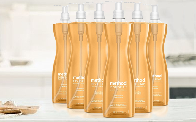 Method Gel Dish Soap Clementine in 6 pack Method Gel Dish Soap Clementine in 6 pack