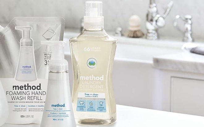 Method Liquid Laundry Detergent on a Table