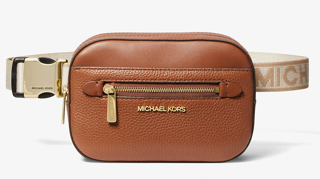 Michael Kors Brown Jet Set Small Leather Bag