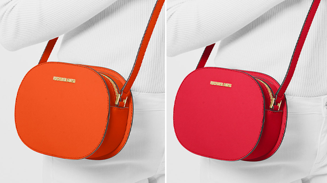 Michael Kors Jet Set Travel Medium Saffiano Leather Crossbody Bags