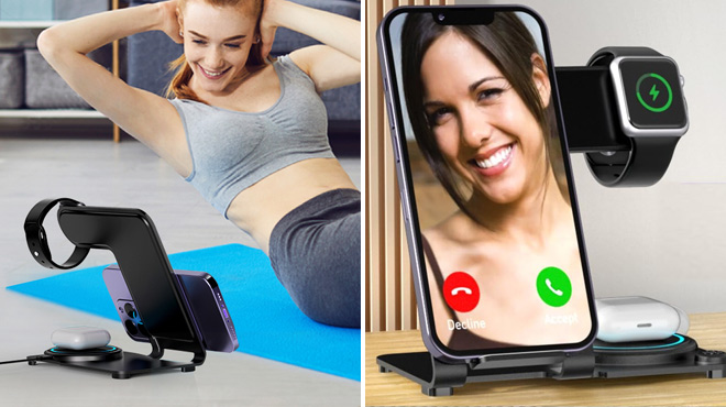 Mlfsaier 3 in 1 Charging Station