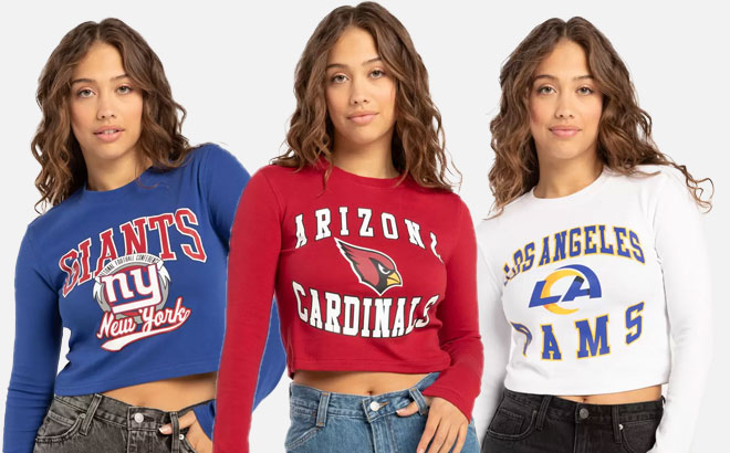 NFL Womens Long Sleeve Baby Tee at Tillys