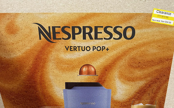 Nespresso Vertuo Pop Coffee Maker with Target Clearance Tag