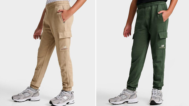 New Balance Boys Lifestyle Cargo Jogger Sweatpants New Balance Boys Lifestyle Cargo Jogger Sweatpants