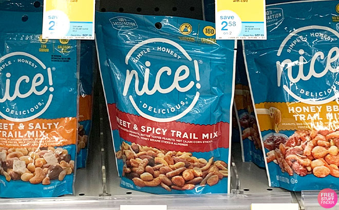 Nice Trail Mix Sweet Spicy on a Shelf