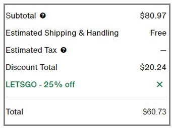 Nike Air Max Shoes Order Summary